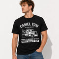 Camel Tow 24 Hour Service Funny T-Shirt | Tow Truck Double Meaning Tee | Mechanic Humor Graphic Shirt