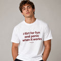 If This Is You, You Need This Shirt | I Flirt For Fun And Panic When It Works Funny Graphic Tee