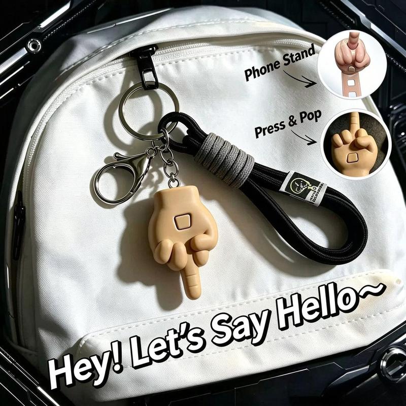 3-Piece Retractable Middle Finger Prank Accessory Set