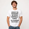 Funny Steak Lover T-Shirt | Medium vs Rare Joke Graphic Tee | Food Humor Shirt