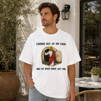 Coming Out Of My Cave Easter Graphic Tee front print product photo 04 | Diya Glow