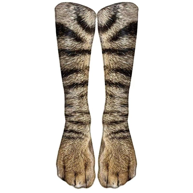 3D Animal Paw Print Novelty Socks
