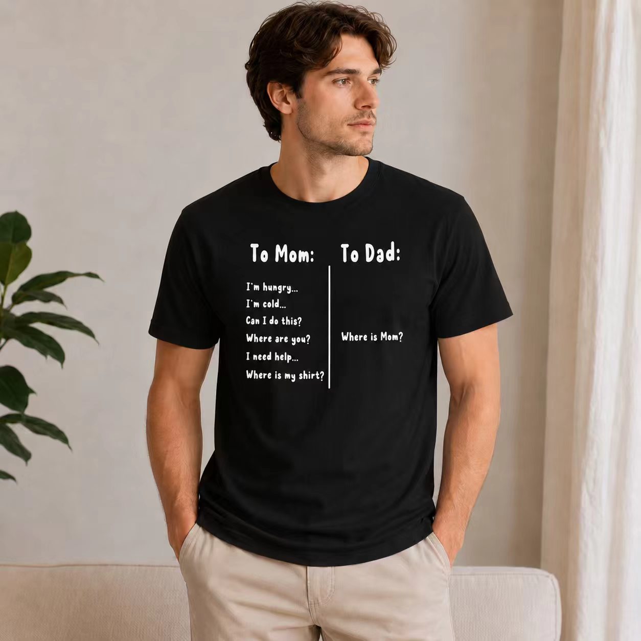 Every Dad Knows This Shirt – Where Is Mom? Funny Father’s Day Gift Tee