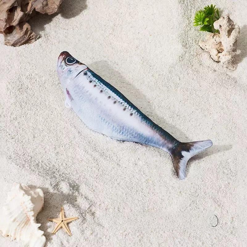 3-Pack Flopping Fish Cat Toys – Rechargeable Tap-Activated Interactive Toys