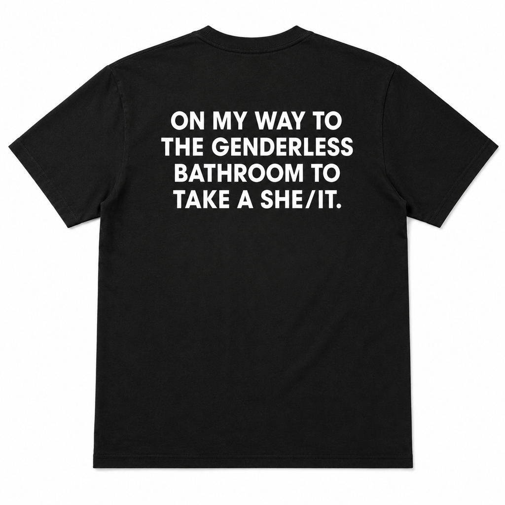 Viral “Take A She/It” Graphic Tee | Funny Genderless Bathroom Meme Shirt | Unisex Humor T-Shirt