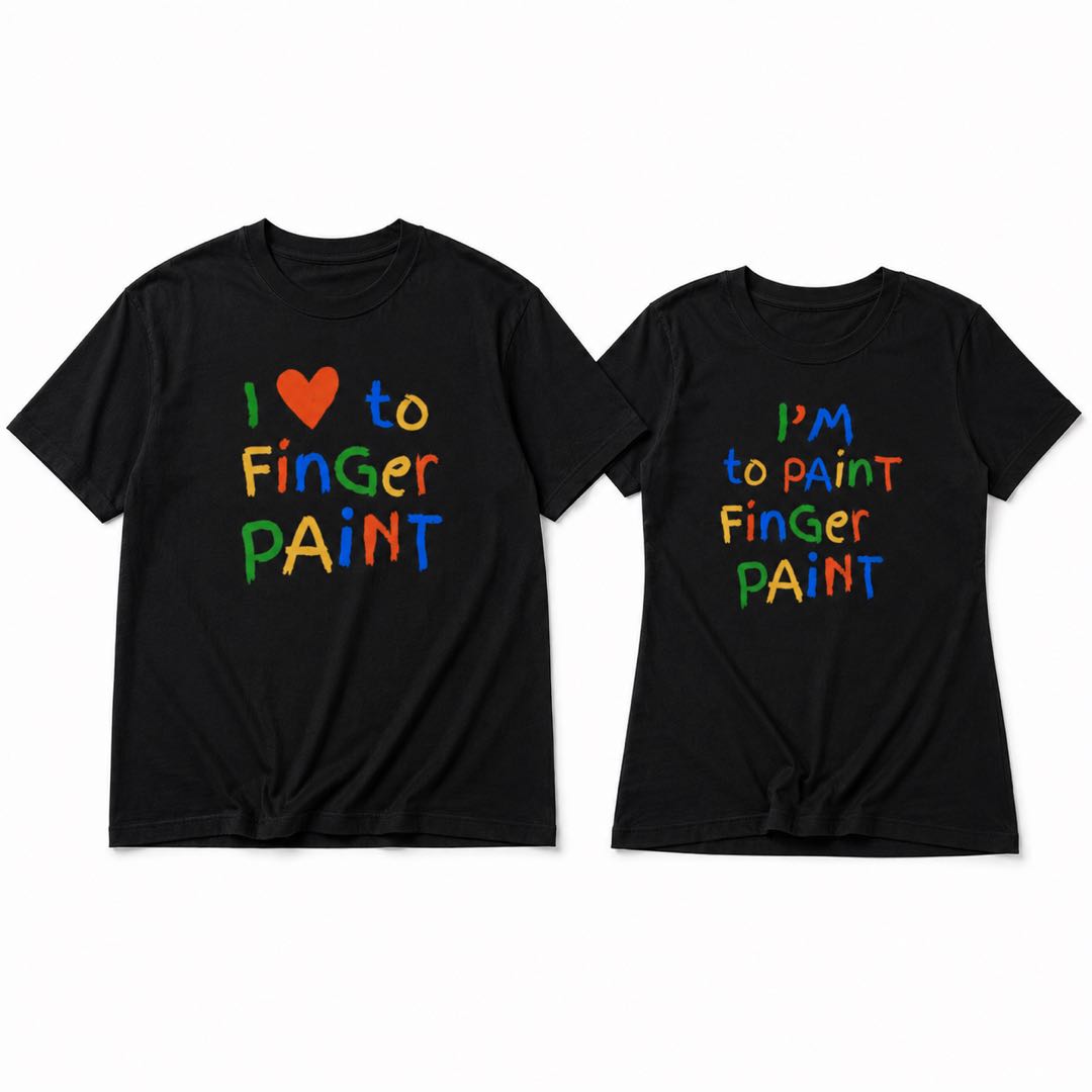 The Couple Shirt Everyone Stares At – Funny Finger Paint Matching Tees