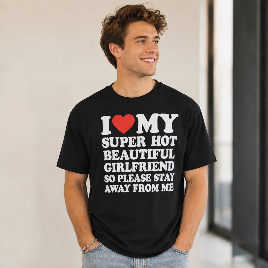 Back Off, She’s Mine - Funny Boyfriend Statement Tee