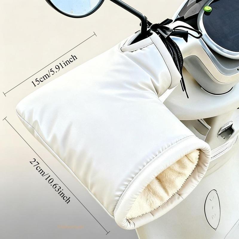 Winter Motorcycle Handlebar Mitts – Fleece-Lined & Reflective
