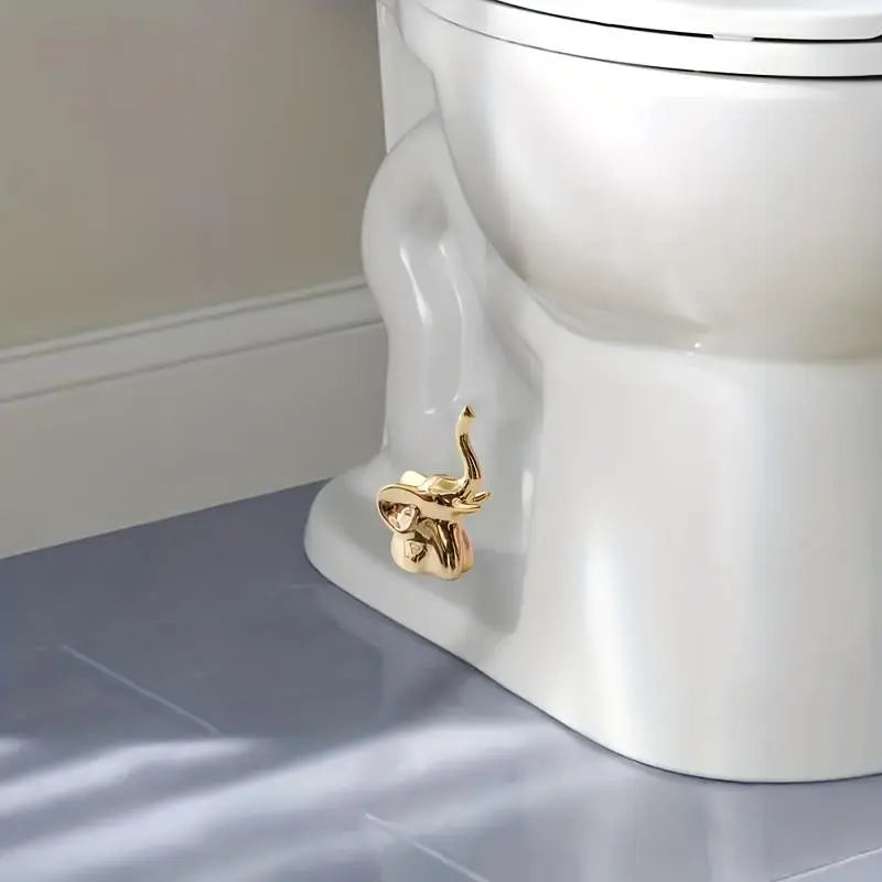 Gold Hand-Gesture Toilet Bolt Caps – 2 Sets Decorative Covers