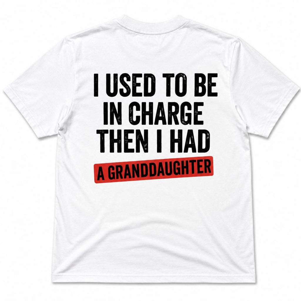 Granddaughter Stole My Heart – Funny Grandpa Graphic T-Shirt