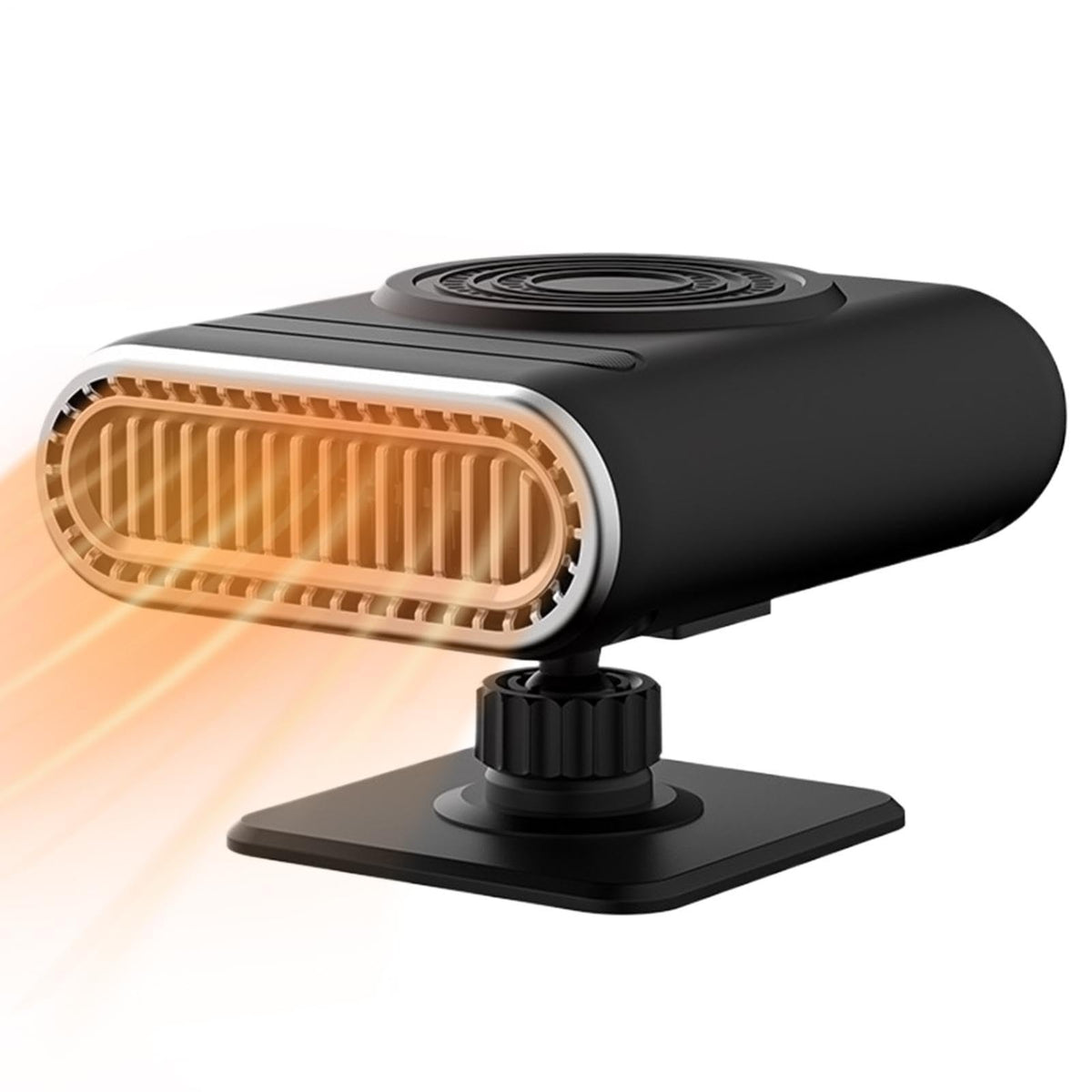 12V Portable Car Heater & Defogger Fan – 120W with Stand & Suction Cup