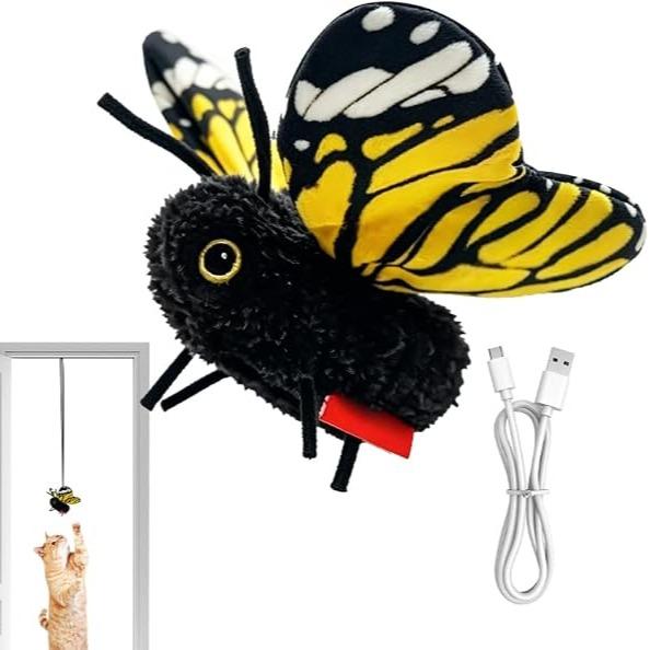 USB Rechargeable Butterfly Cat Toy – Automatic Interactive Teaser