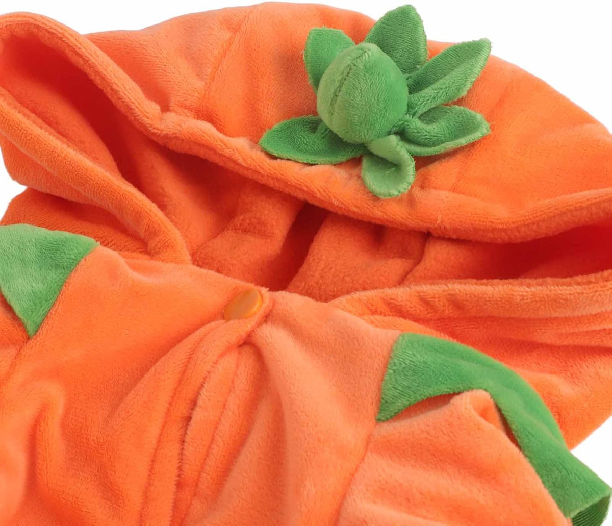 Hooded Pumpkin Pet Costume – Jack-O'-Lantern Halloween Outfit