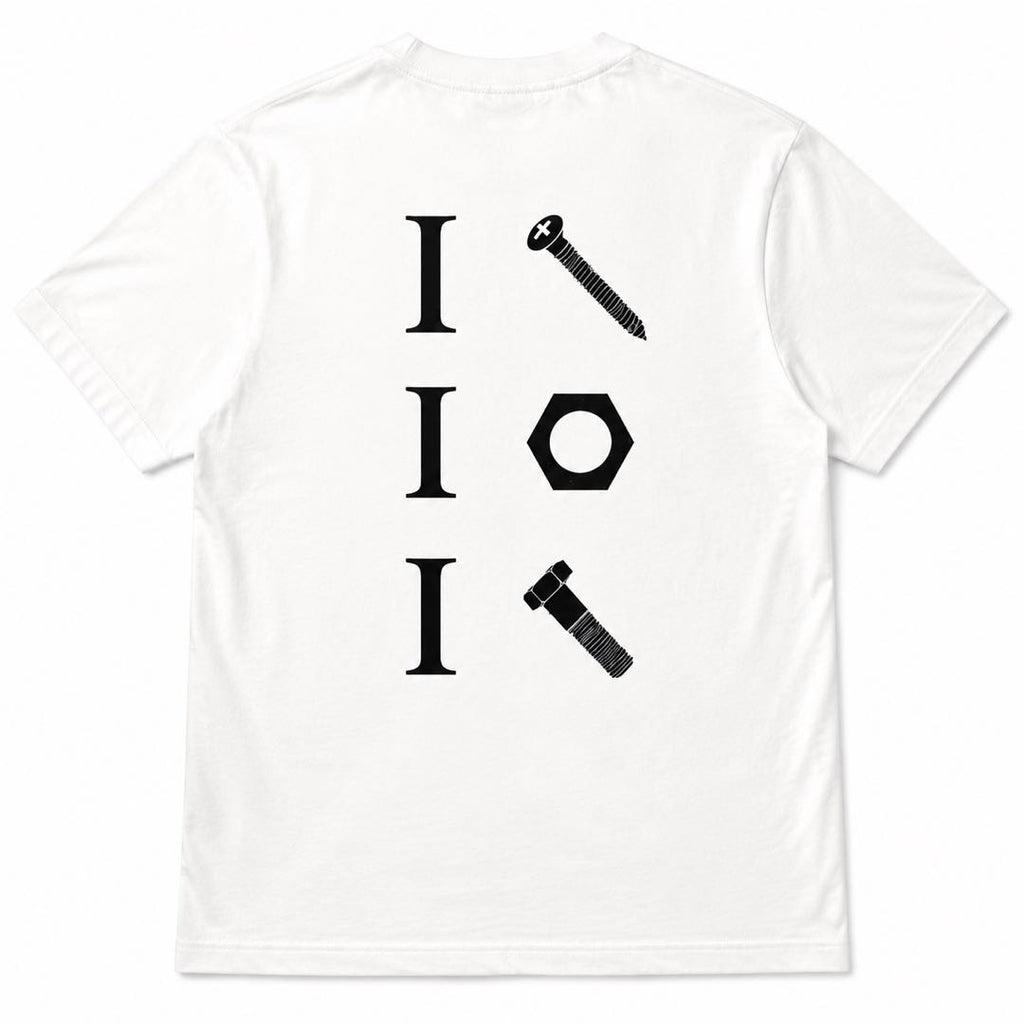 Funny Mechanic T-Shirt | I Love I Screw I Bolt Graphic Tee | Handyman Tool Humor Shirt