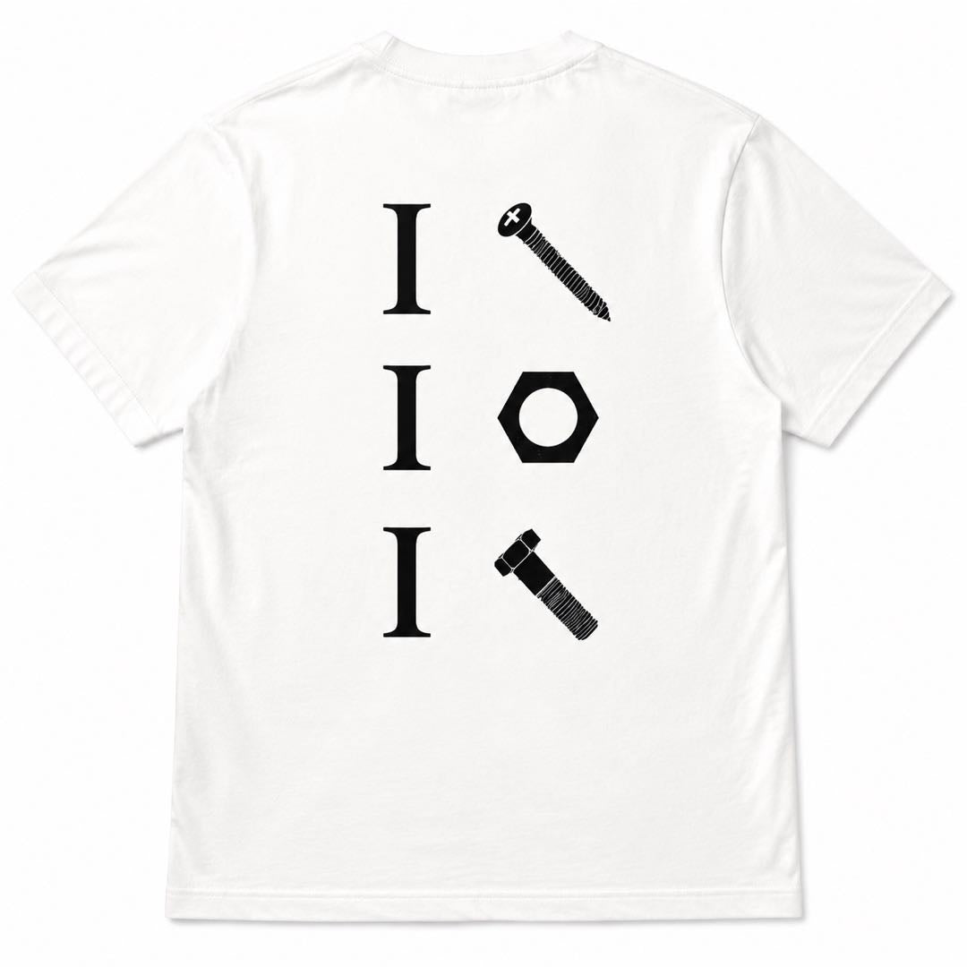Funny Mechanic T-Shirt | I Love I Screw I Bolt Graphic Tee | Handyman Tool Humor Shirt