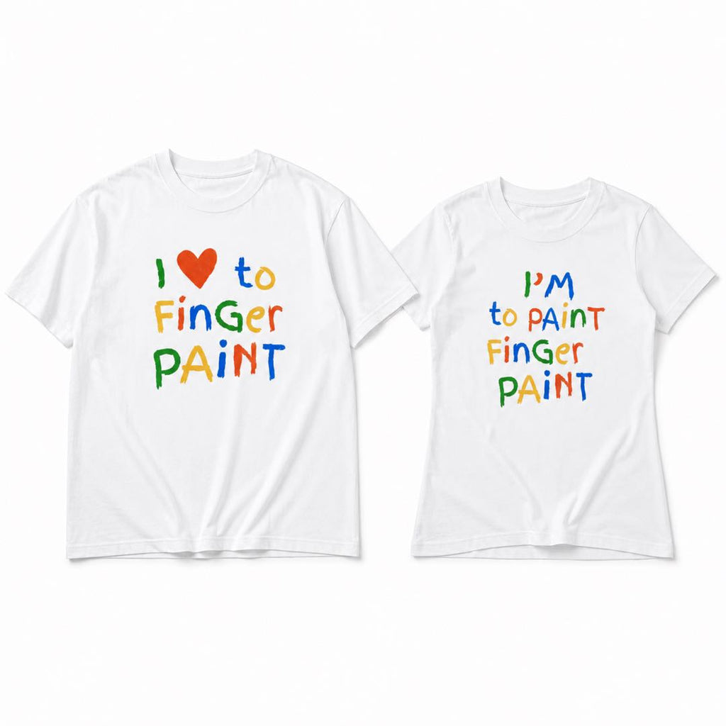 The Couple Shirt Everyone Stares At – Funny Finger Paint Matching Tees