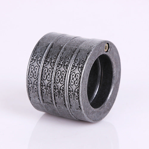 4-Band Interlinked Thumb Ring – Stainless Steel Fidget Jewelry