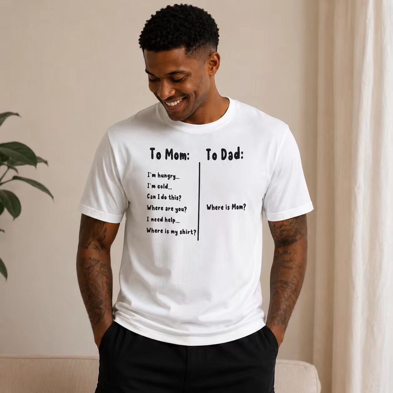 Every Dad Knows This Shirt – Where Is Mom? Funny Father’s Day Gift Tee