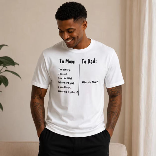 Every Dad Knows This Shirt – Where Is Mom? Funny Father’s Day Gift Tee
