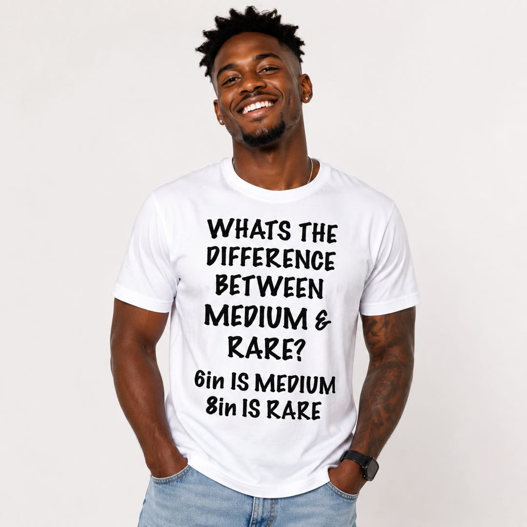 Funny Steak Lover T-Shirt | Medium vs Rare Joke Graphic Tee | Food Humor Shirt