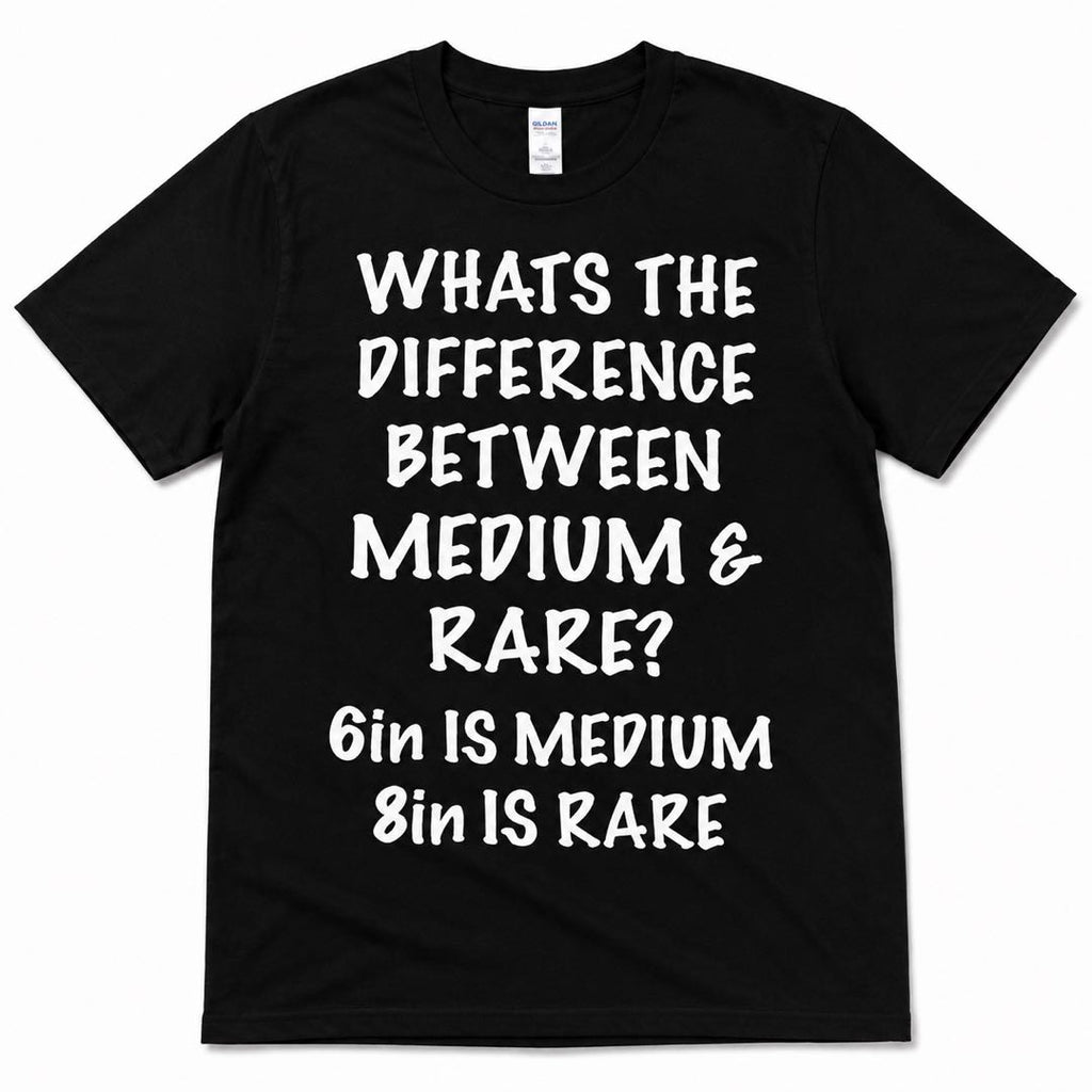 Funny Steak Lover T-Shirt | Medium vs Rare Joke Graphic Tee | Food Humor Shirt