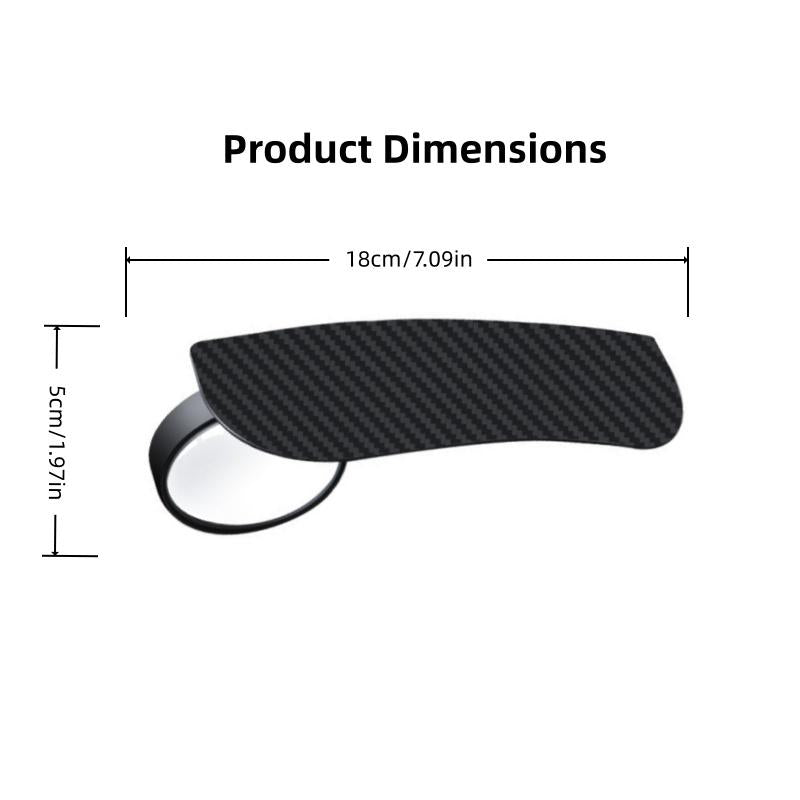 2-Pack Car Mirror Rain Guards – Round Blind Spot Mirror Visors