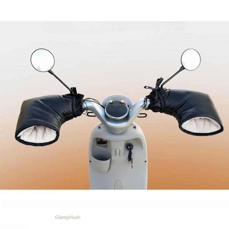 Winter Motorcycle Handlebar Mitts – Fleece-Lined & Reflective