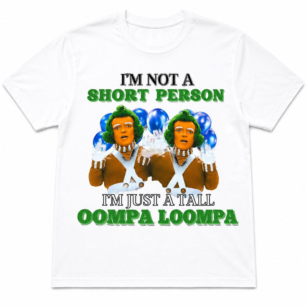 Short Kings Unite – Funny Tall Oompa Loompa Graphic T-Shirt