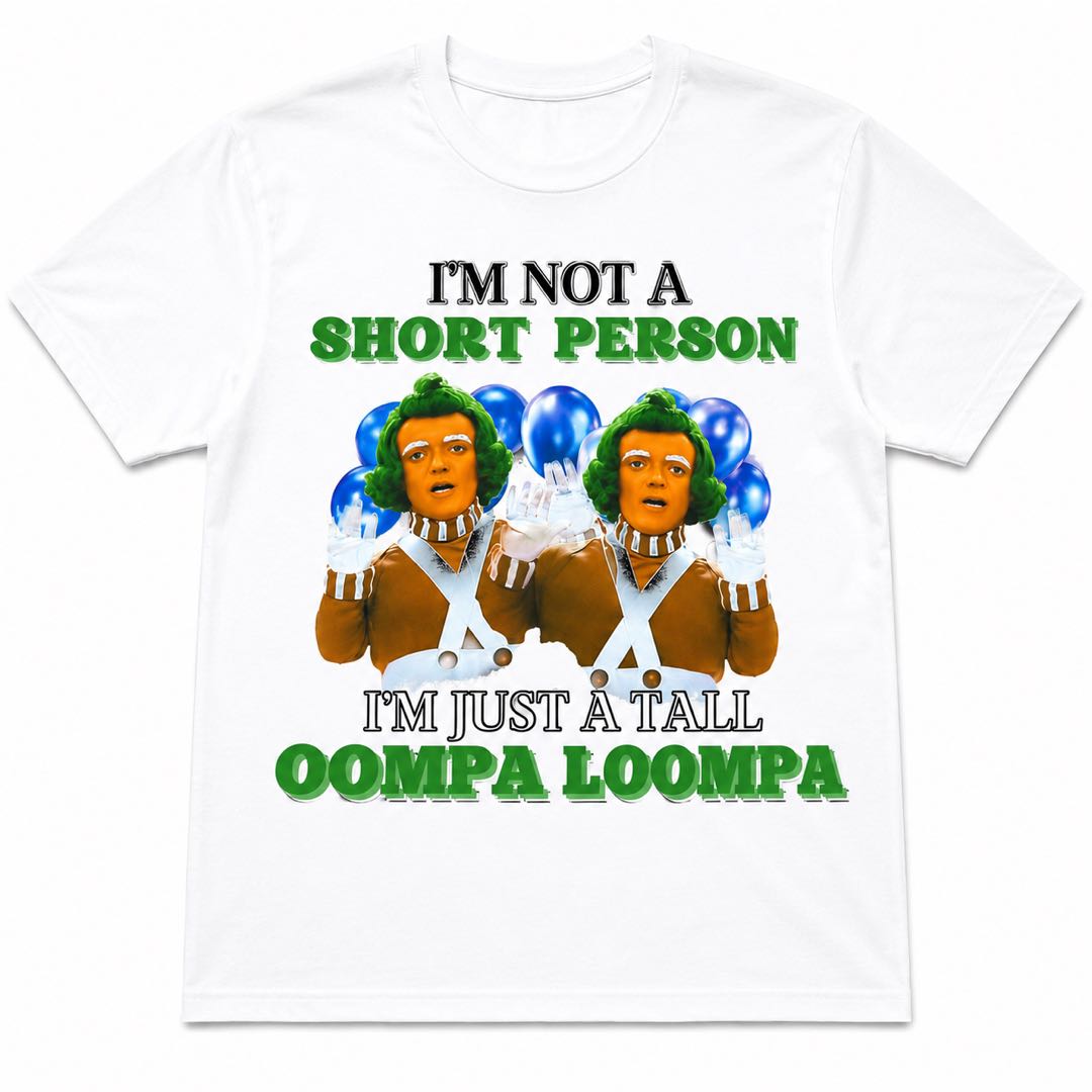 Short Kings Unite – Funny Tall Oompa Loompa Graphic T-Shirt
