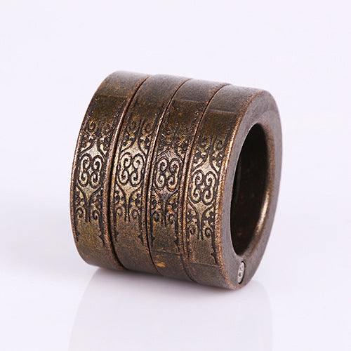 4-Band Interlinked Thumb Ring – Stainless Steel Fidget Jewelry