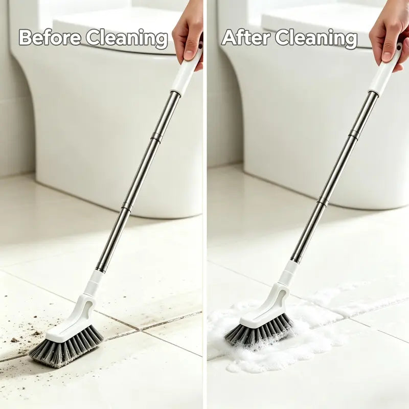 Telescopic Crevice Cleaning Brush – Stainless Steel Long Handle