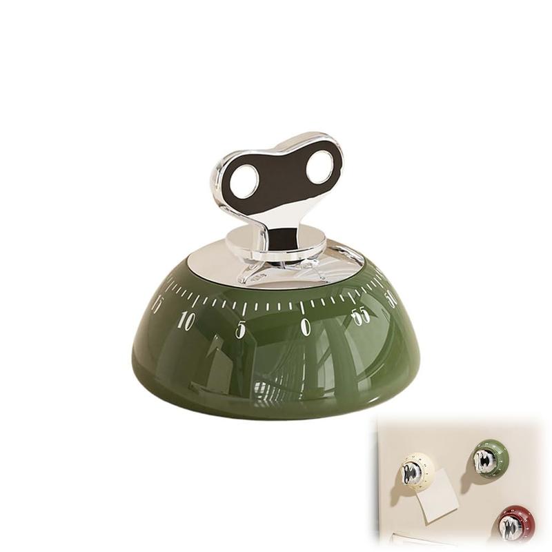Vintage Magnetic Kitchen Timer – 60-Minute Mechanical Countdown