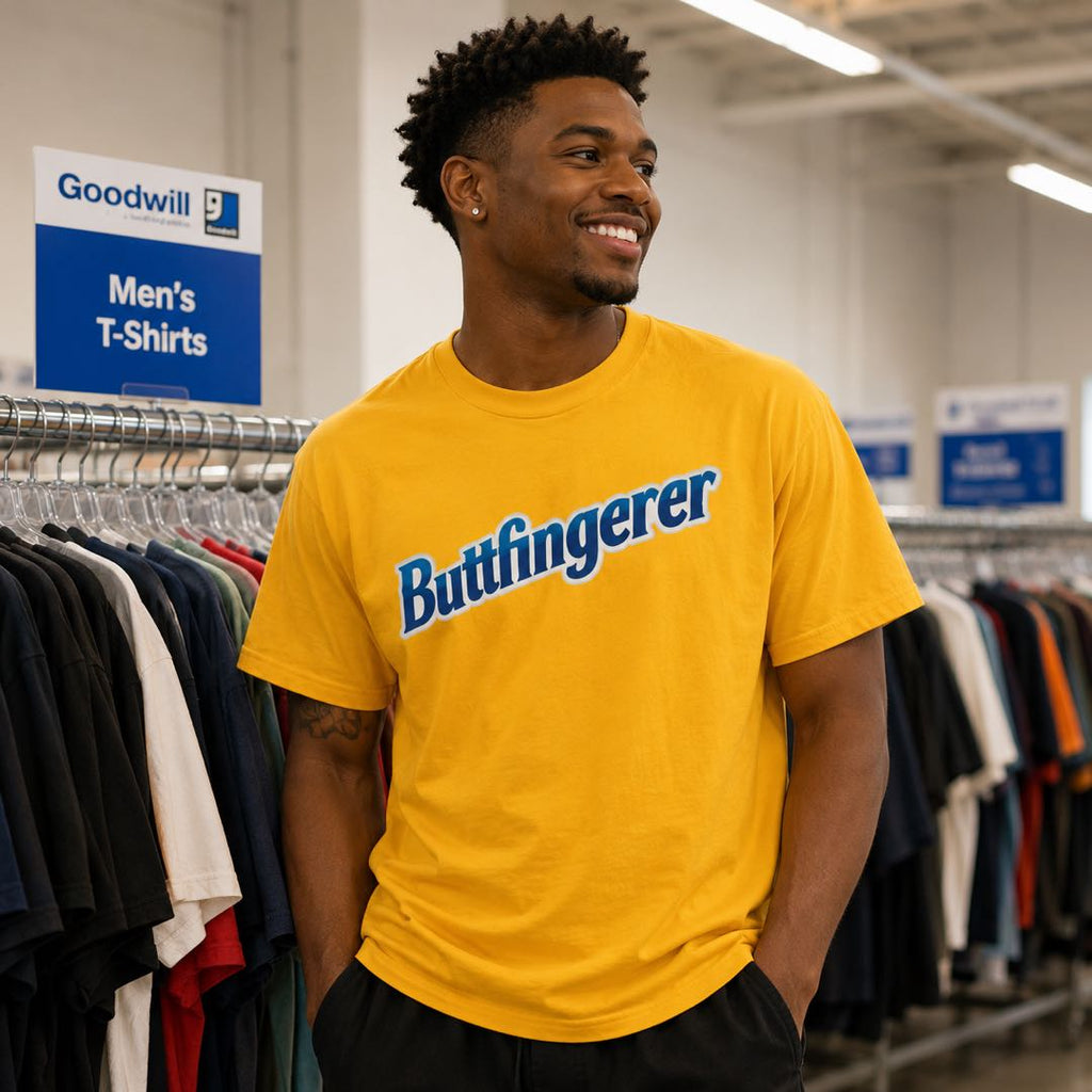 Buttfingerer Funny Candy Bar Parody Humor Men's T-Shirt
