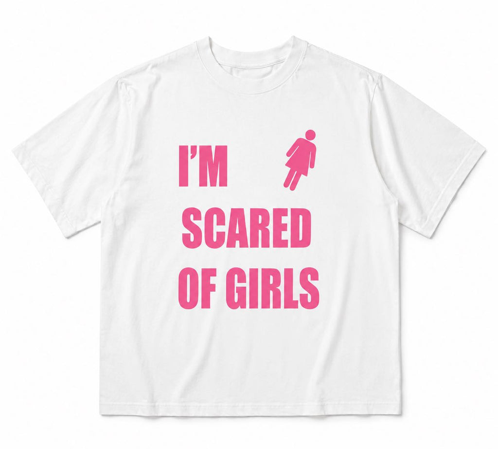Girls Scare Me T-Shirt – Funny Awkward Guy Graphic Tee