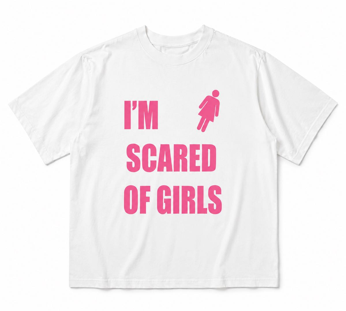 Girls Scare Me T-Shirt – Funny Awkward Guy Graphic Tee