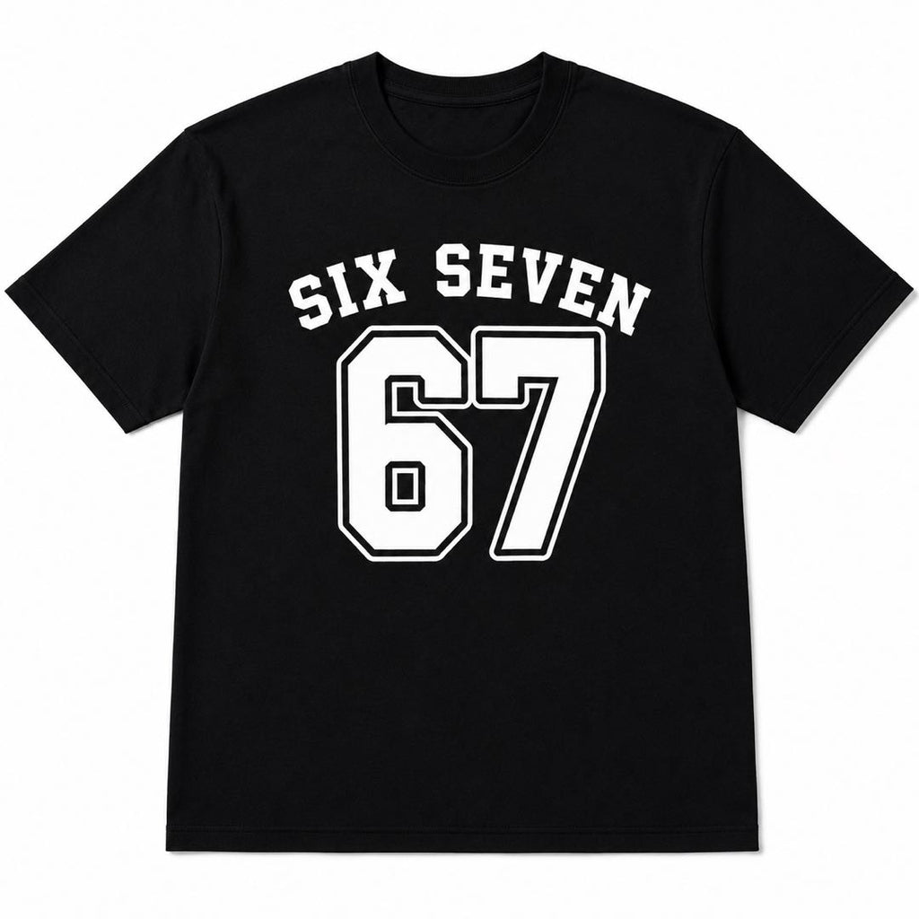 Wear the Number Everyone Notices – SIX SEVEN 67 Vintage Streetwear T-Shirt | Retro Athletic Graphic Tee