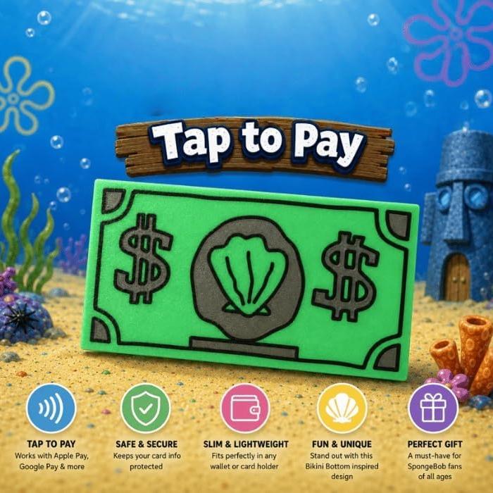Giant Cartoon Cash Tap-to-Pay Card Holder – 3D Printed