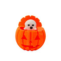 3D Printed Ghost Pumpkin Ornament – Flip-Top Halloween Decor
