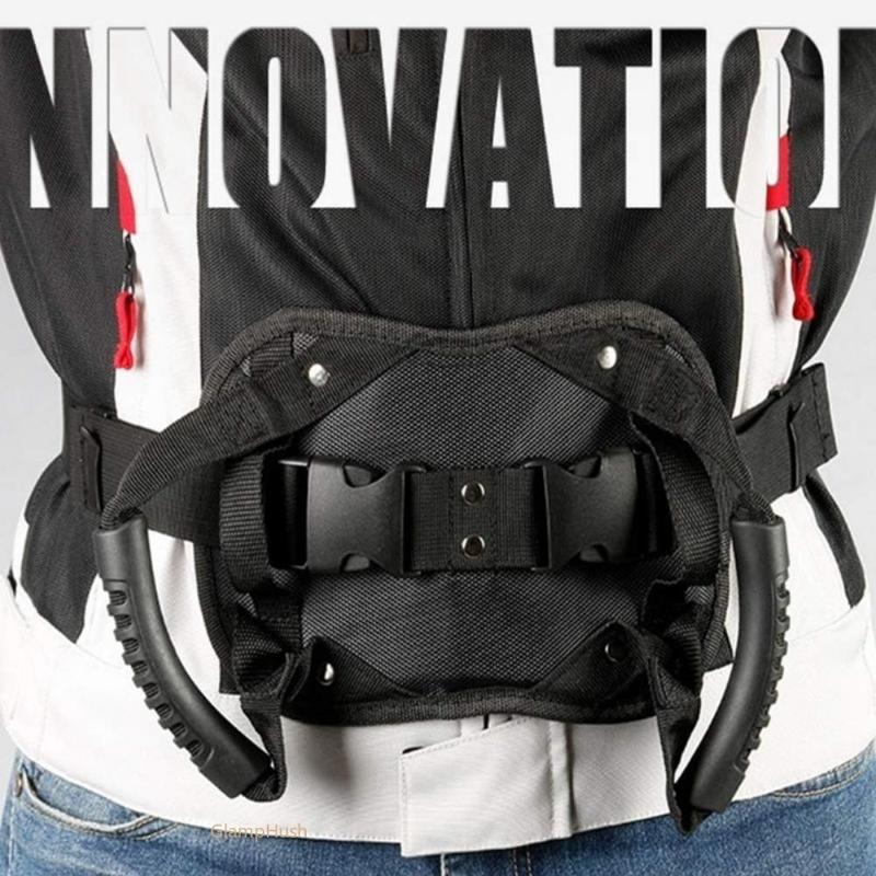 Motorcycle Passenger Grab Handle Belt – Adjustable Rear Seat Grip Strap