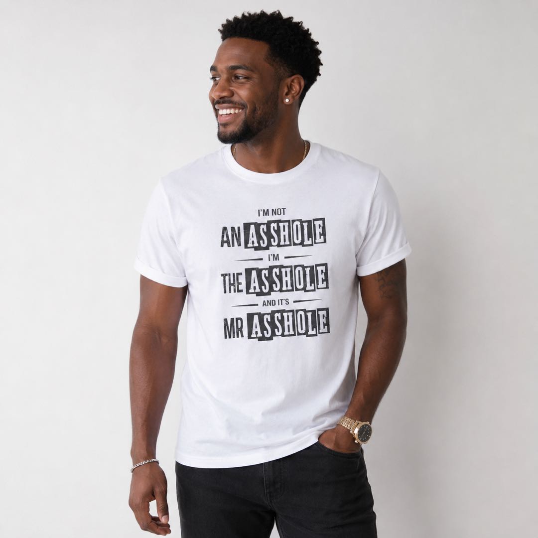 I’m Not An Ahole, I’m THE Ahole Funny Graphic T-Shirt | Sarcastic Humor Tee for Men