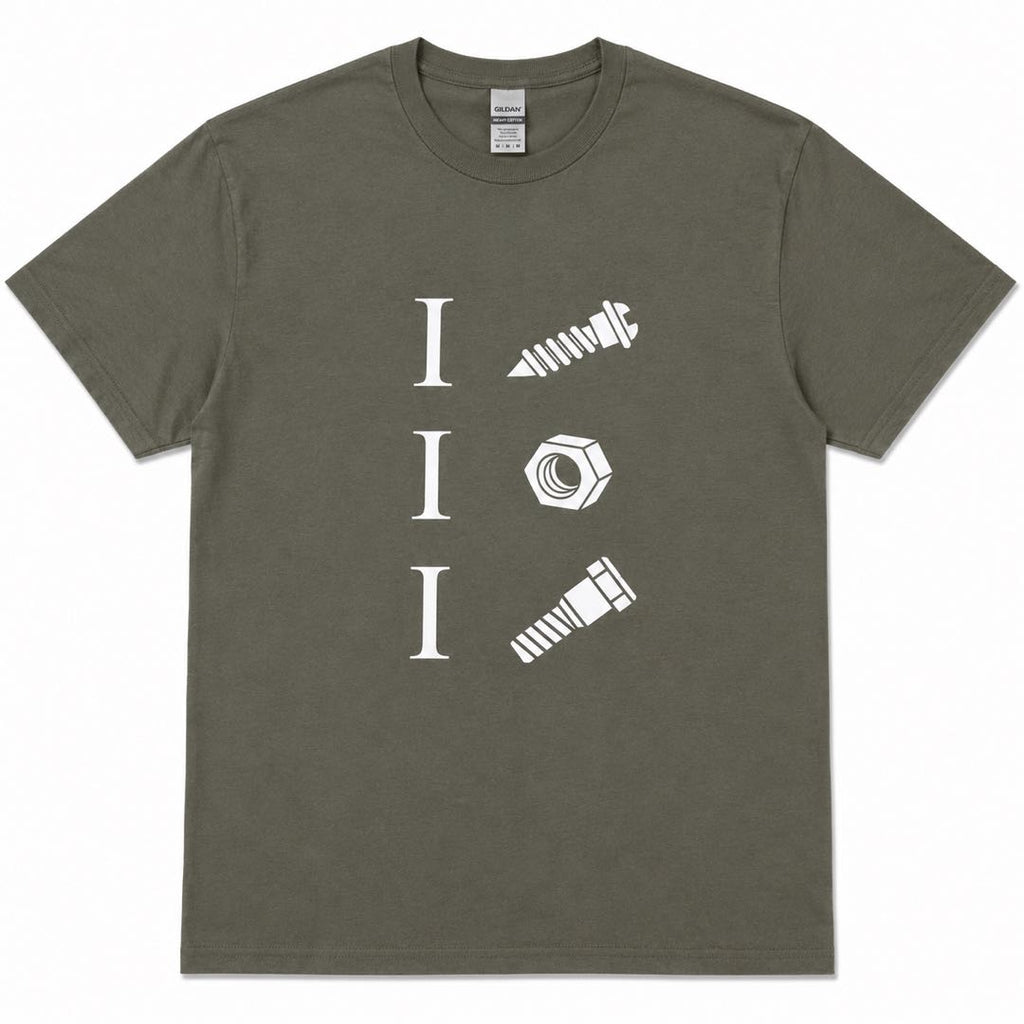 I Love Nuts & Bolts Funny Mechanic T-Shirt | Engineer & DIY Graphic Tee