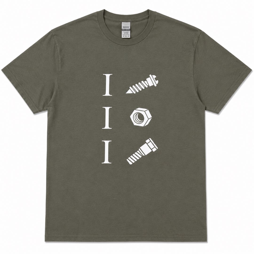 I Love Nuts & Bolts Funny Mechanic T-Shirt | Engineer & DIY Graphic Tee