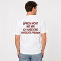 Warning: My Crazy Girlfriend Is Watching – Funny German Back Print T-Shirt | Viral Conversation Starter Tee