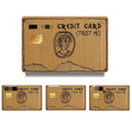 Funny Cardboard-Style Credit Card Skins – NO MONEY & TRUST ME