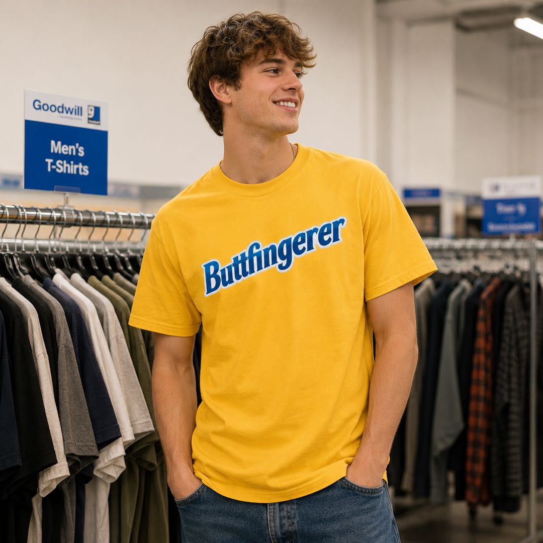 Buttfingerer Funny Candy Bar Parody Humor Men's T-Shirt