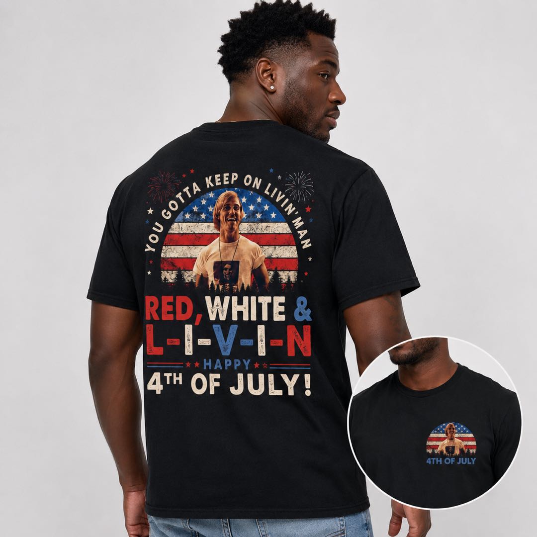 One Nation. One Celebration. One Shirt. | Red White & Livin’ 4th Of July Tee