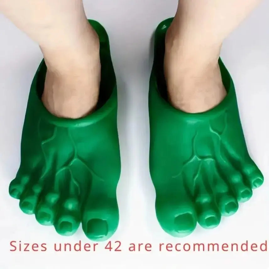 Funny Giant Toe Slippers – Barefoot-Look Halloween Costume Props