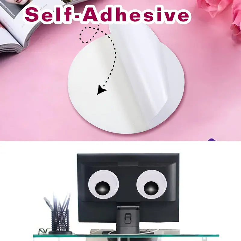 4PCS Giant Googly Eyes – Self-Adhesive Wiggle Eyes for Crafts