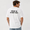 Officially Not 40, Just Twenty-Twenty Funny Birthday T-Shirt | Midlife Humor Graphic Tee