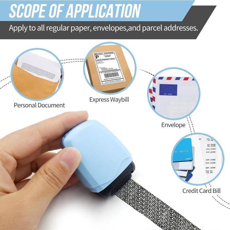 Wide-Coverage Privacy Roller Stamp – Personal Info Blockout Tool